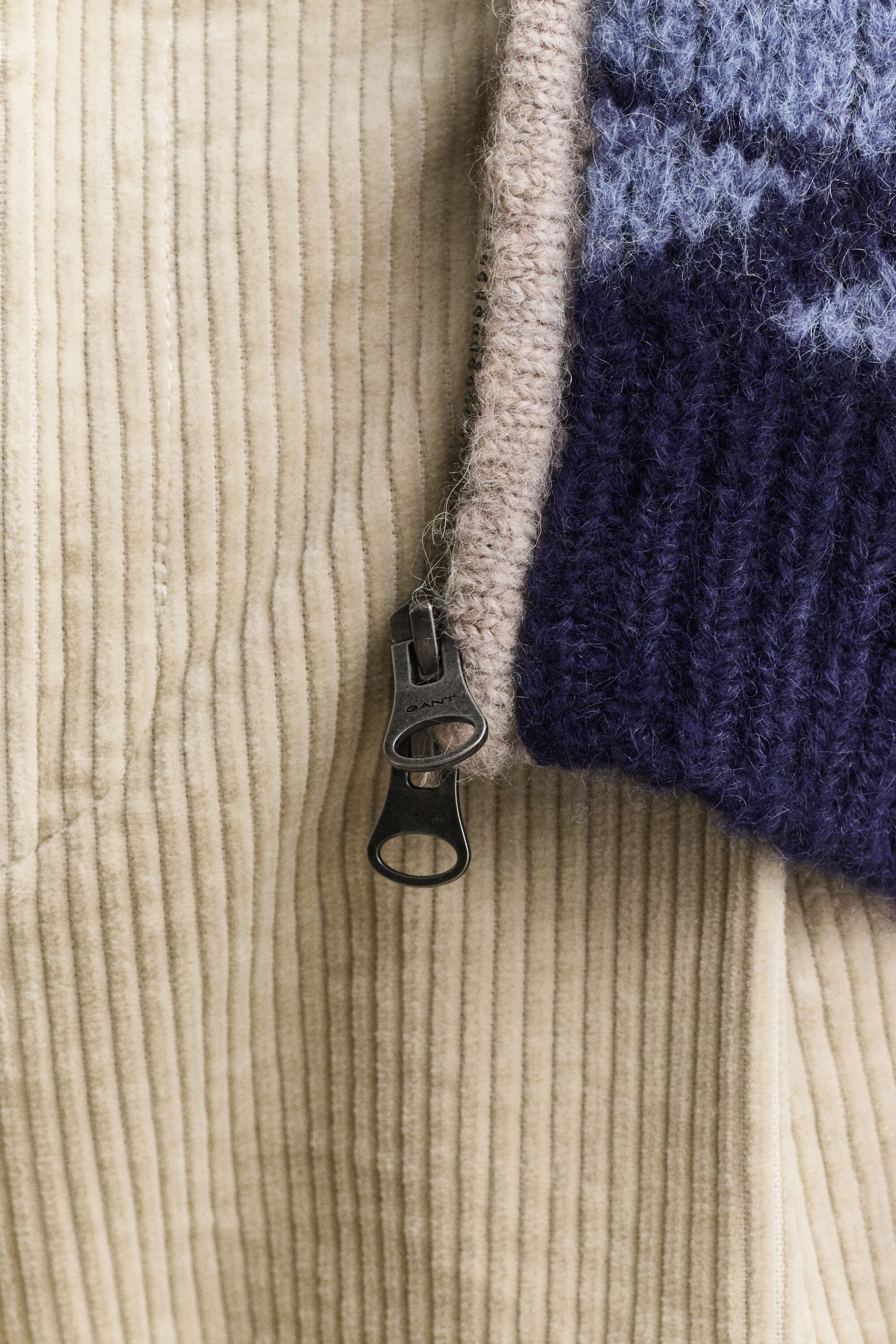 Cárdigan de jacquard en mezcla de lana de alpaca con cremallera