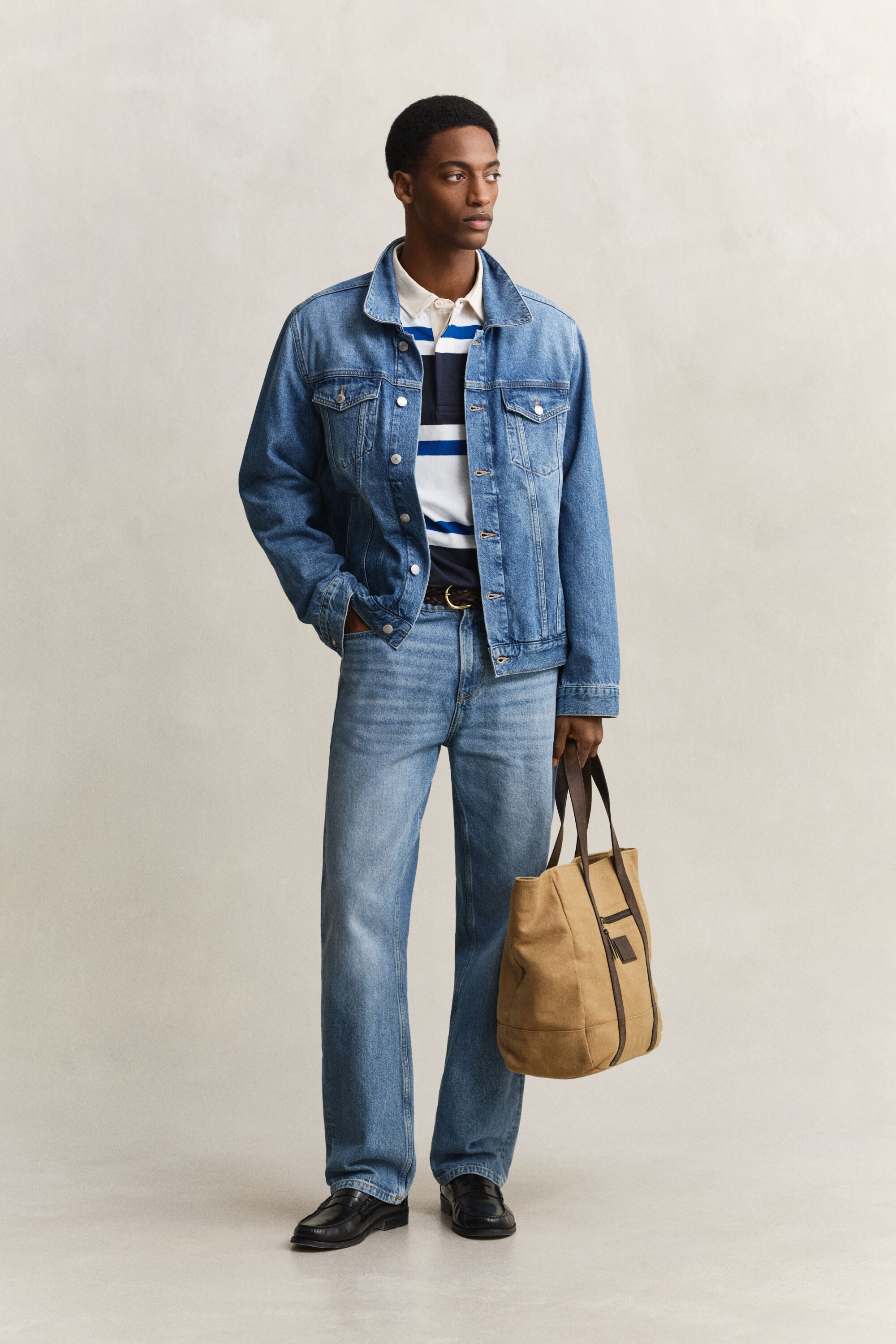 Rugger de rayas en bloque