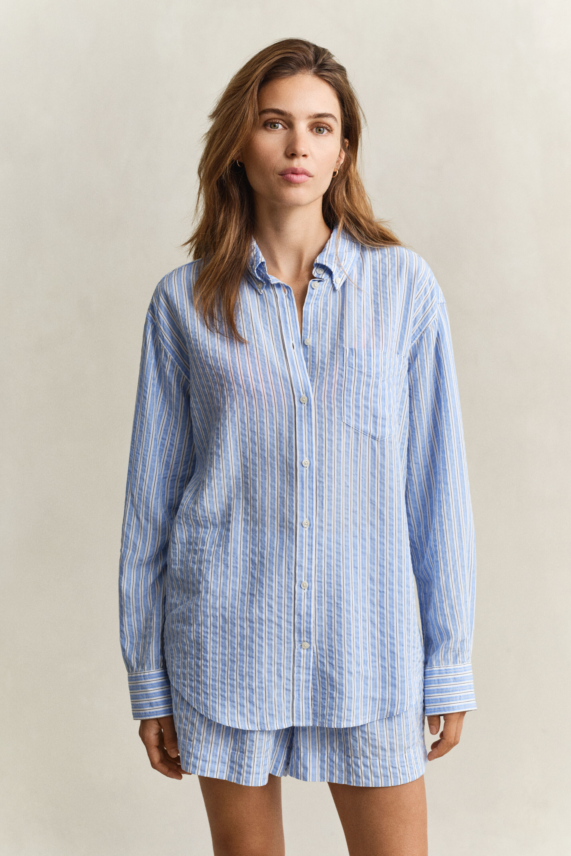 Camisa de sirsaca a rayas