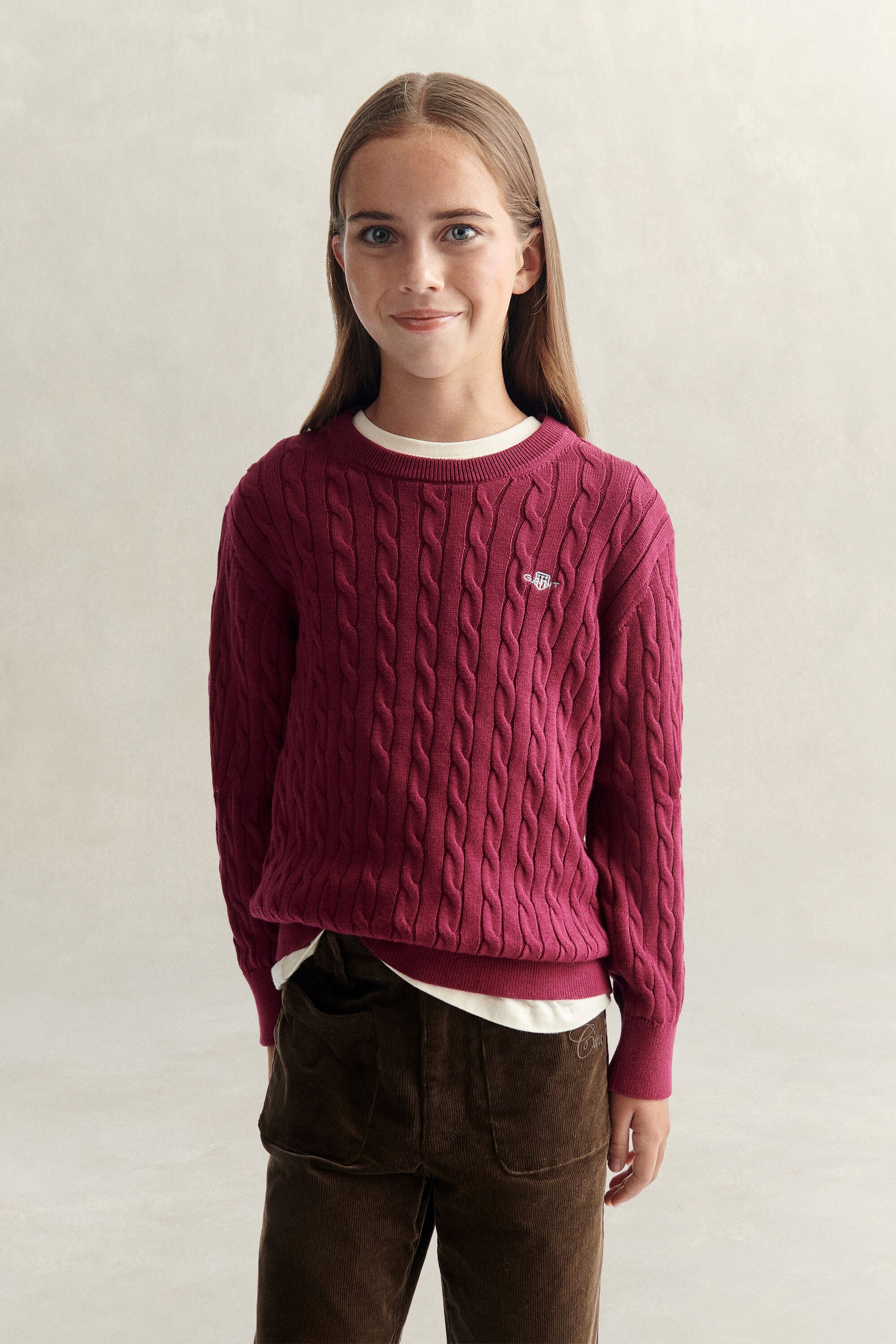 Jersey de punto de ochos Shield Teen Girls