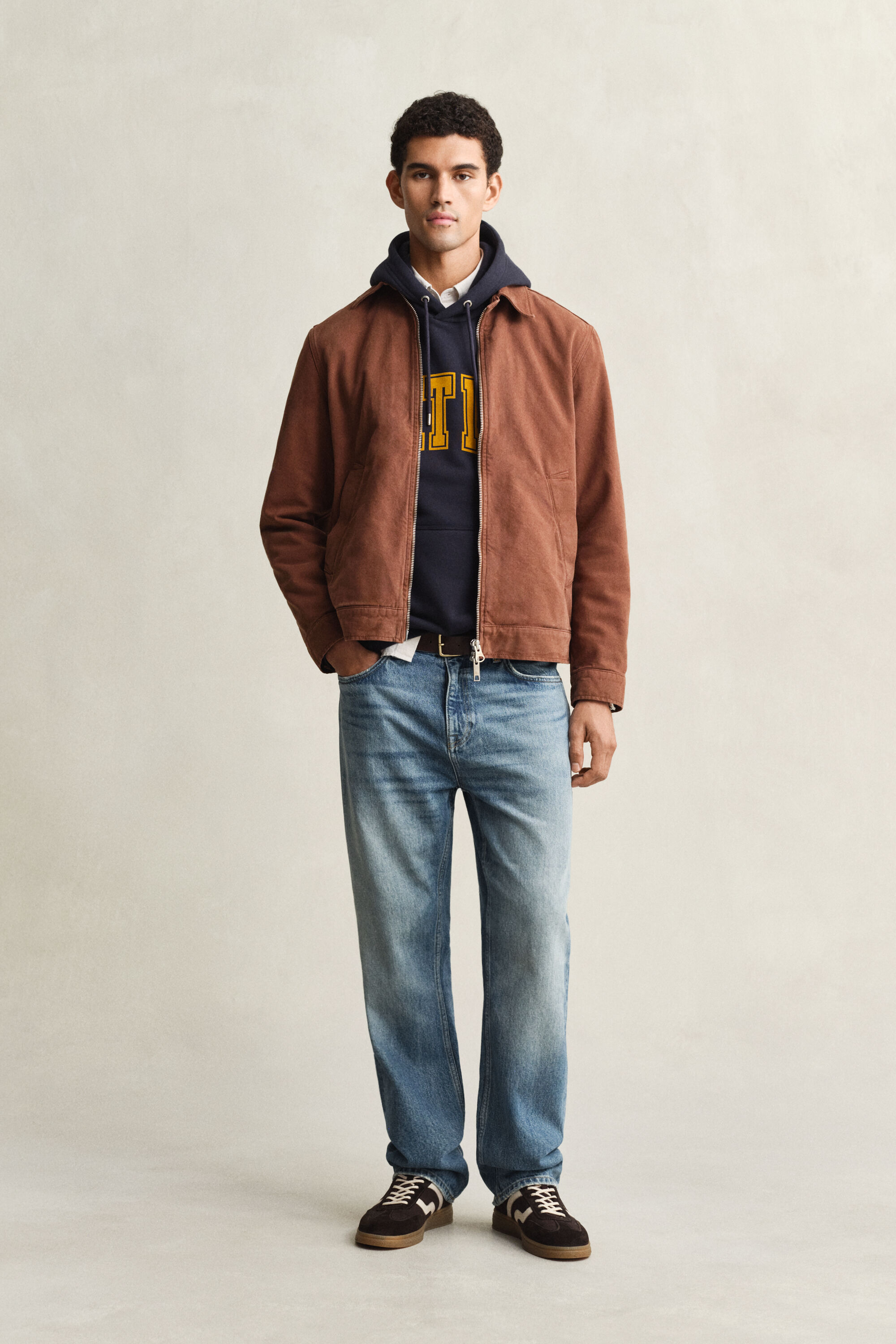 Cazadora de lona de algodón