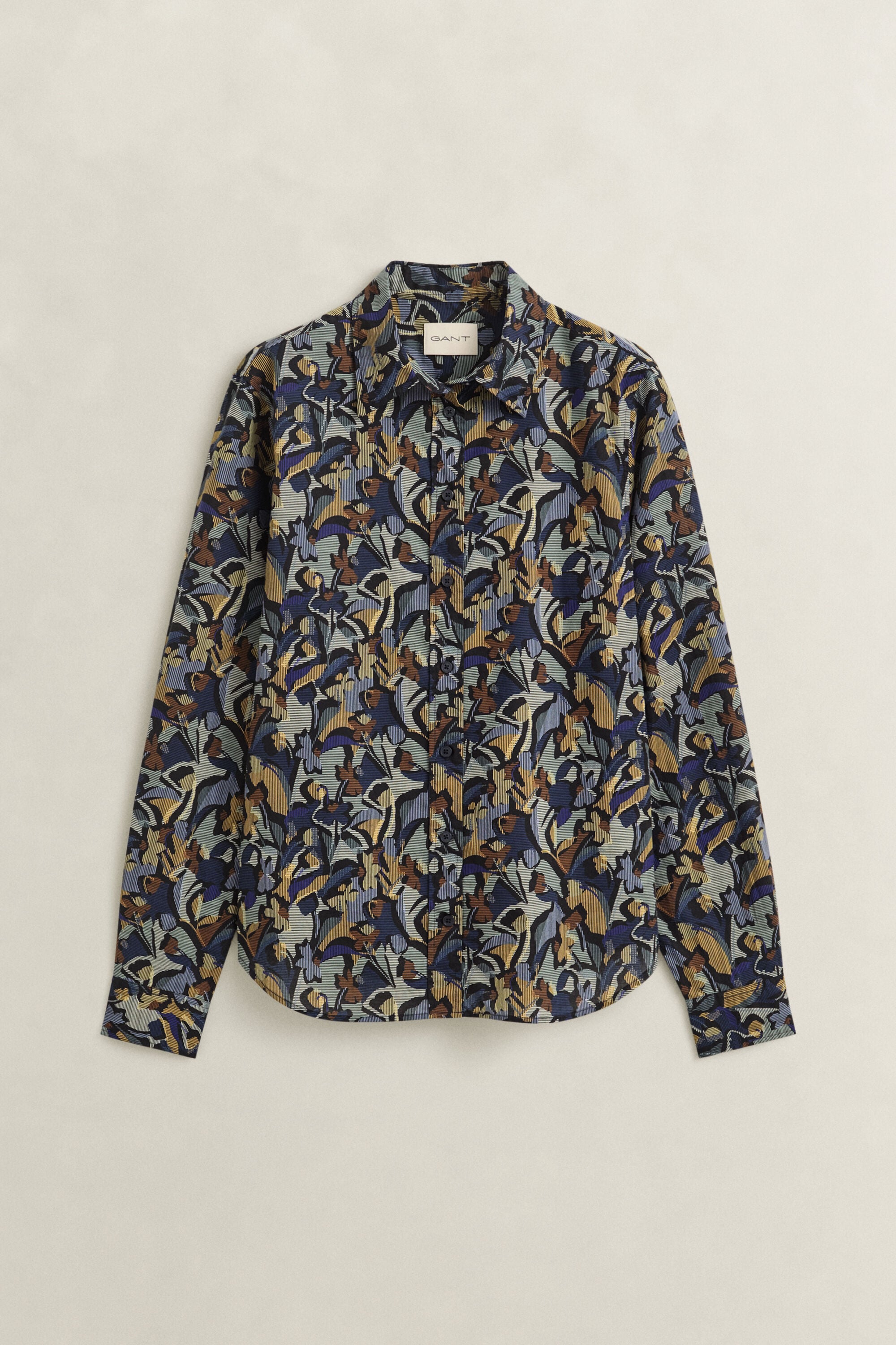 Camisa de gasa de algodón con estampado