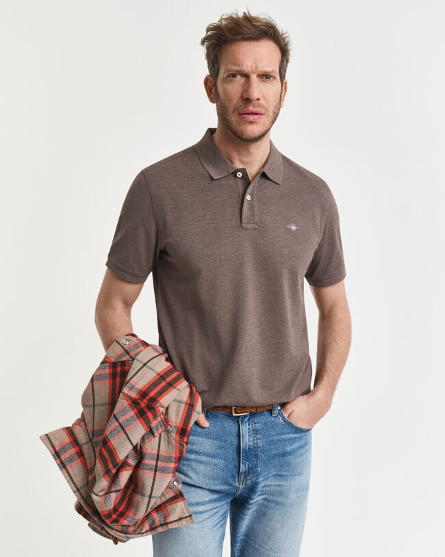 Polo de piqué Regular Fit Shield