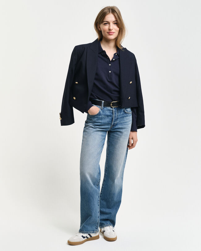 Polo de piqué de manga larga Shield