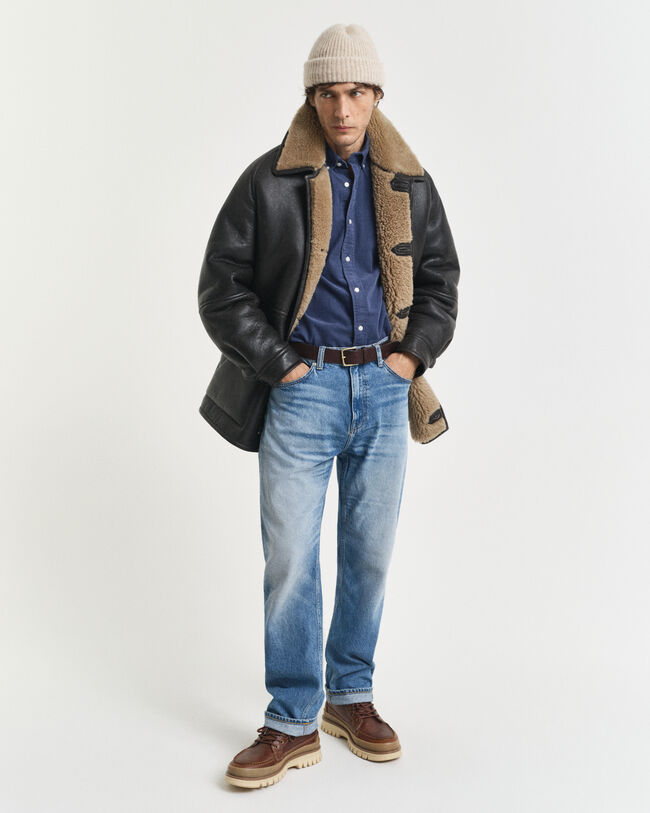 Camisa Regular Fit de pana de algodón