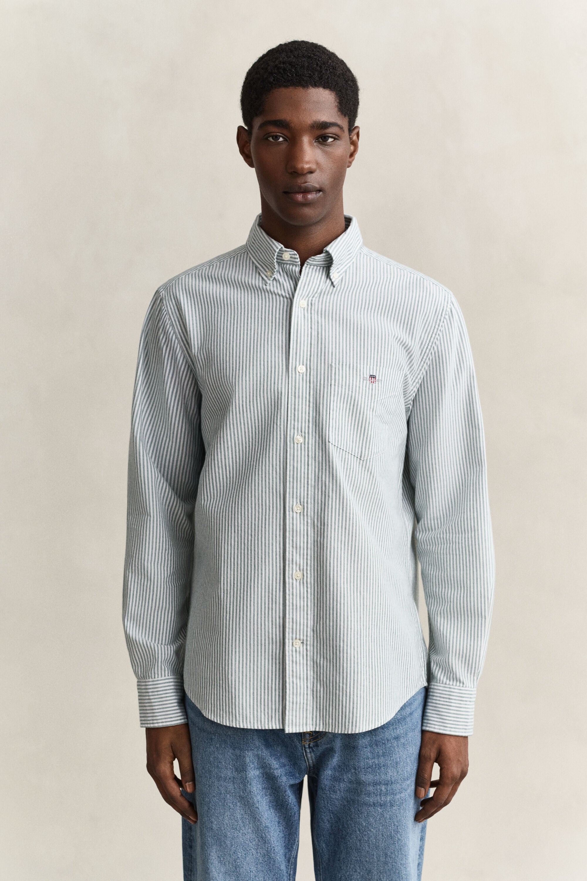 Camisa Oxford Regular Fit clásica de rayas