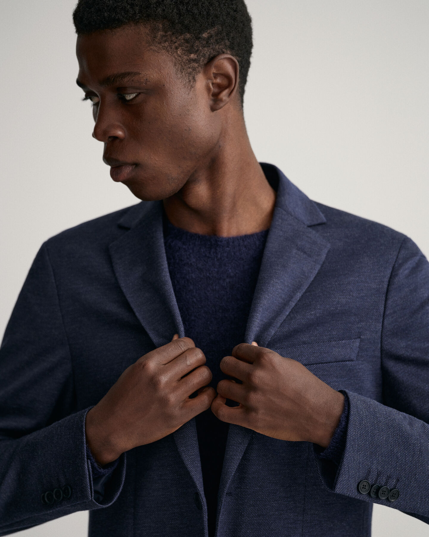 Americana de traje de punto