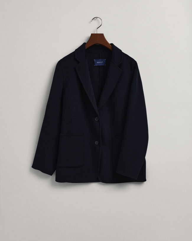 Americana recta cosida a mano