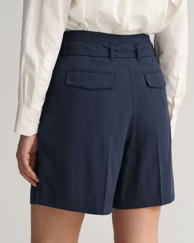 Pantalones cortos Relaxed Fit con cintur&oacute;n