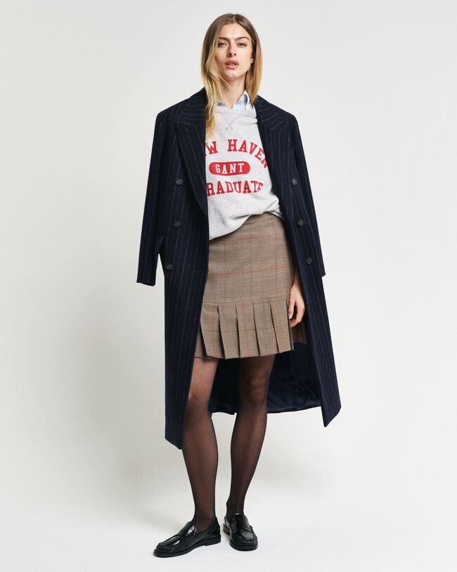 Falda plisada de cuadros