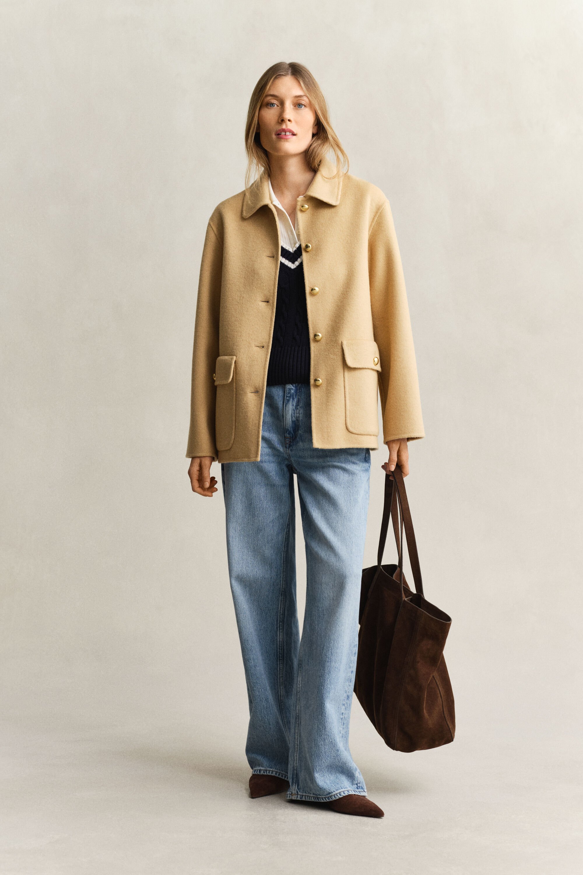 Chaqueta cosida a mano