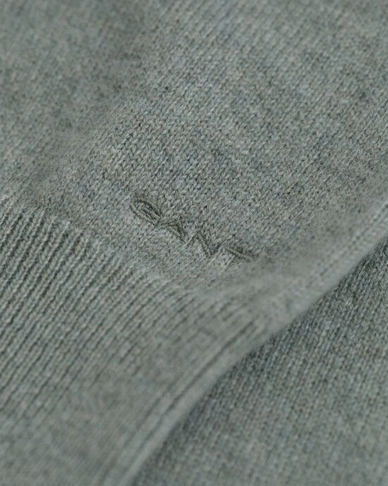 Jersey de cuello redondo en lana de oveja muy fina