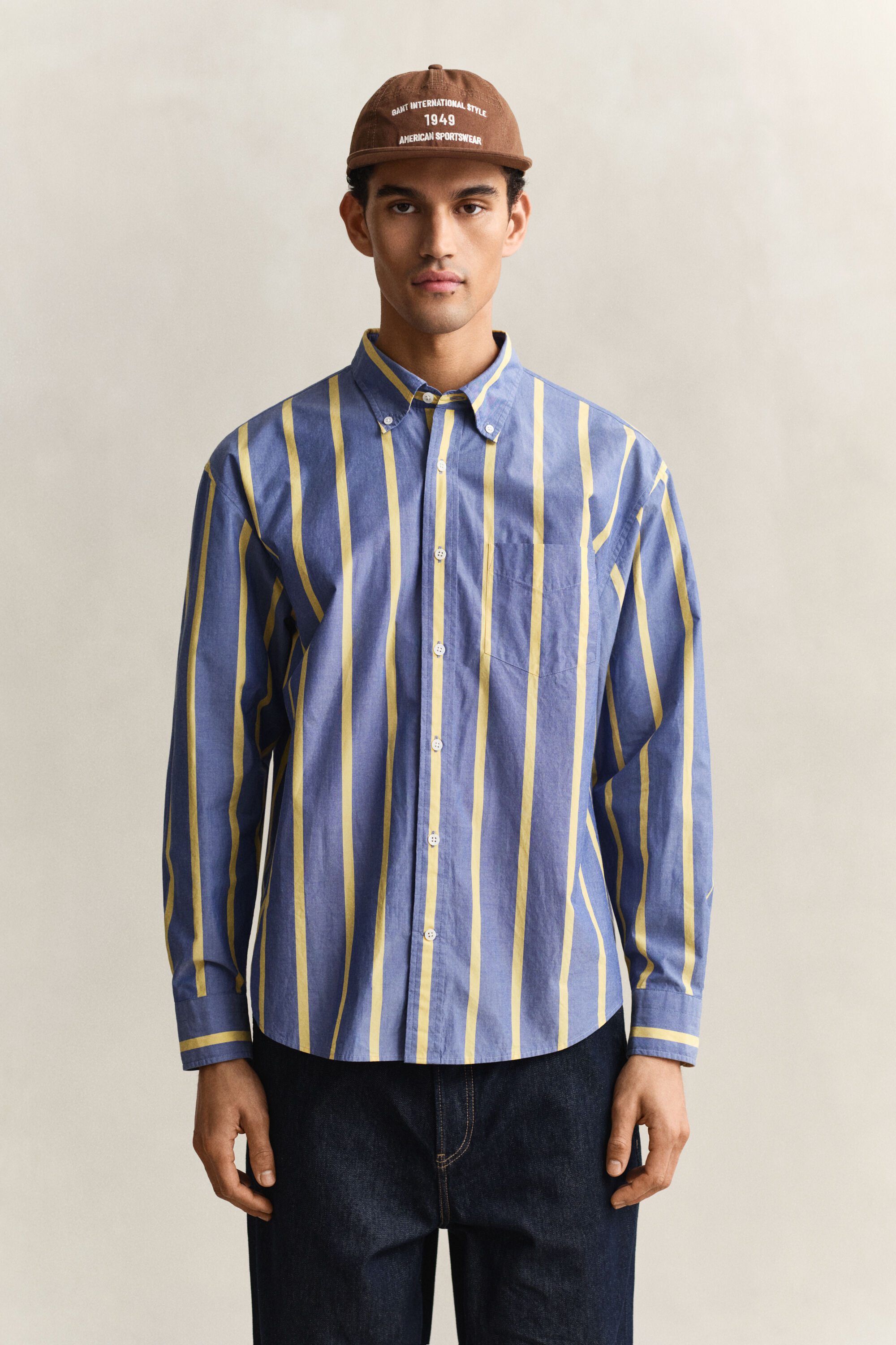 Camisa Heritage de popelina a rayas