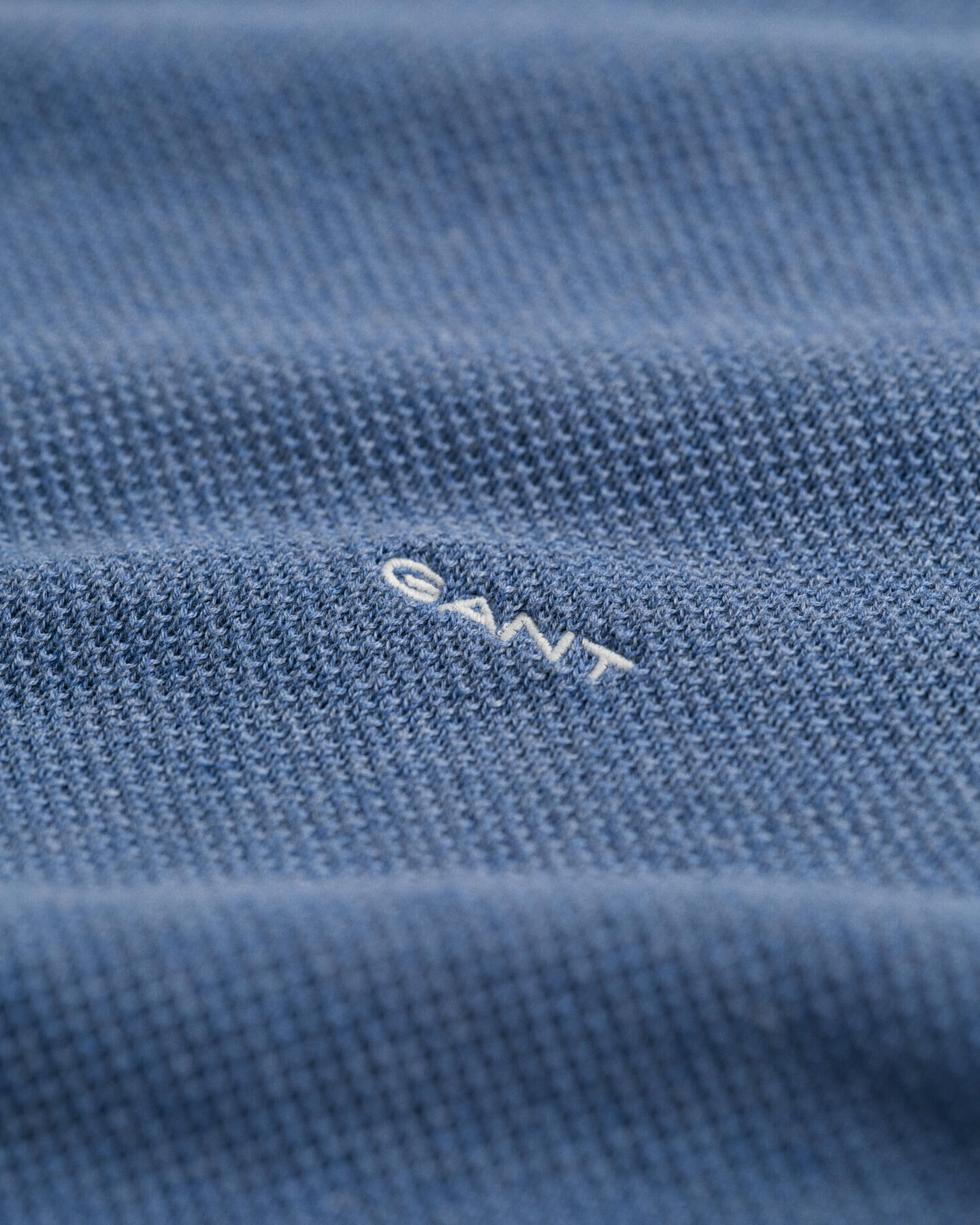 Jersey de cuello redondo en piqué de algodón