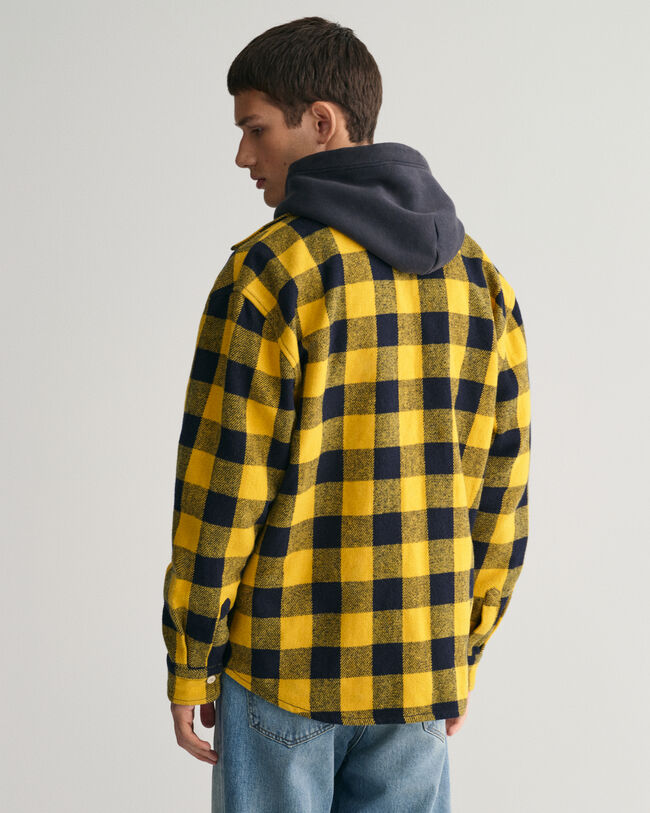 Sobrecamisa Buffalo en mezcla de lana