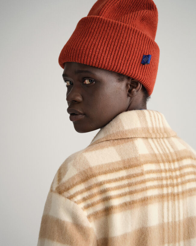 Abrigo largo de cuadros