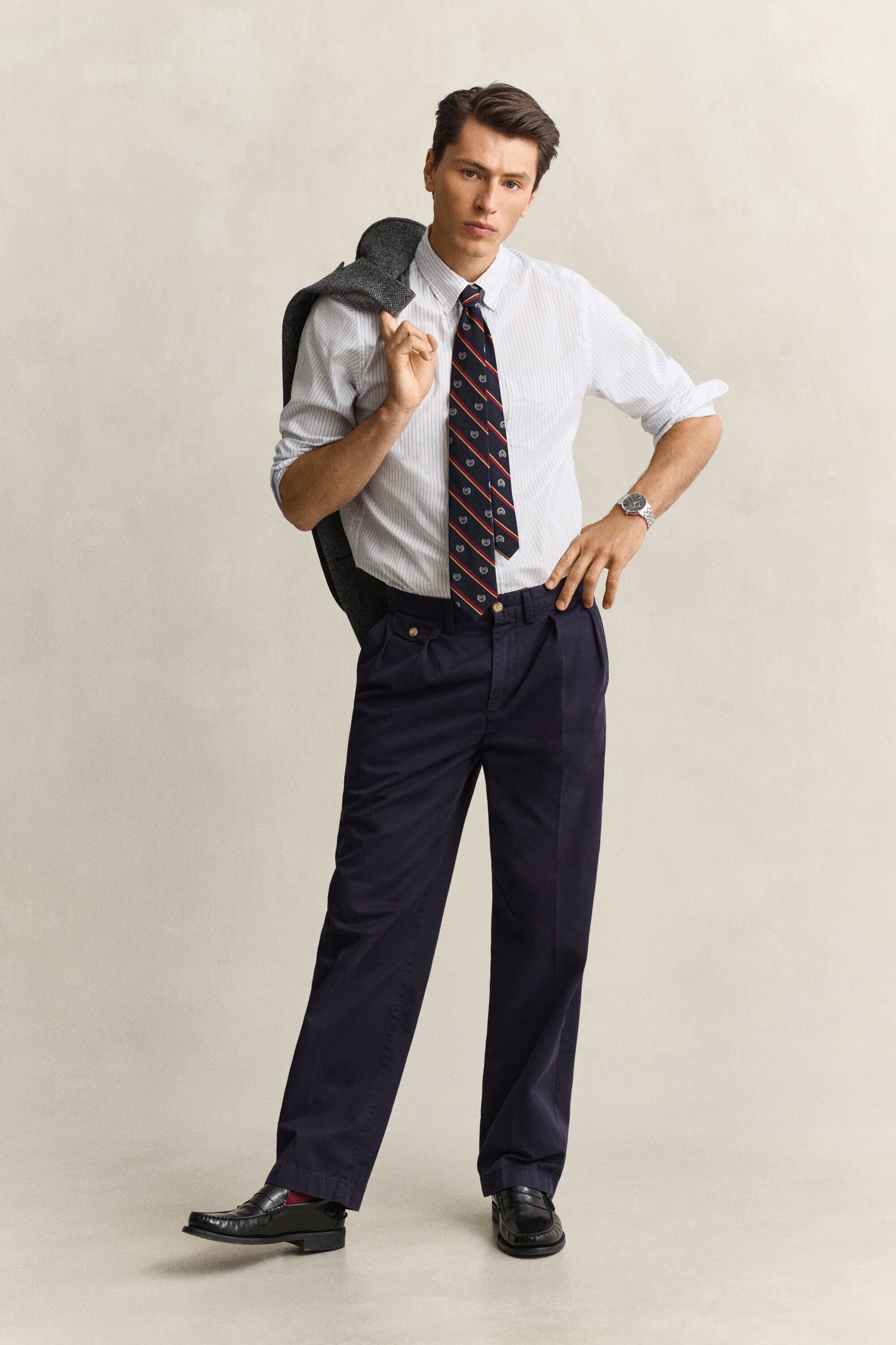 Camisa Oxford de rayas Gant x Yale