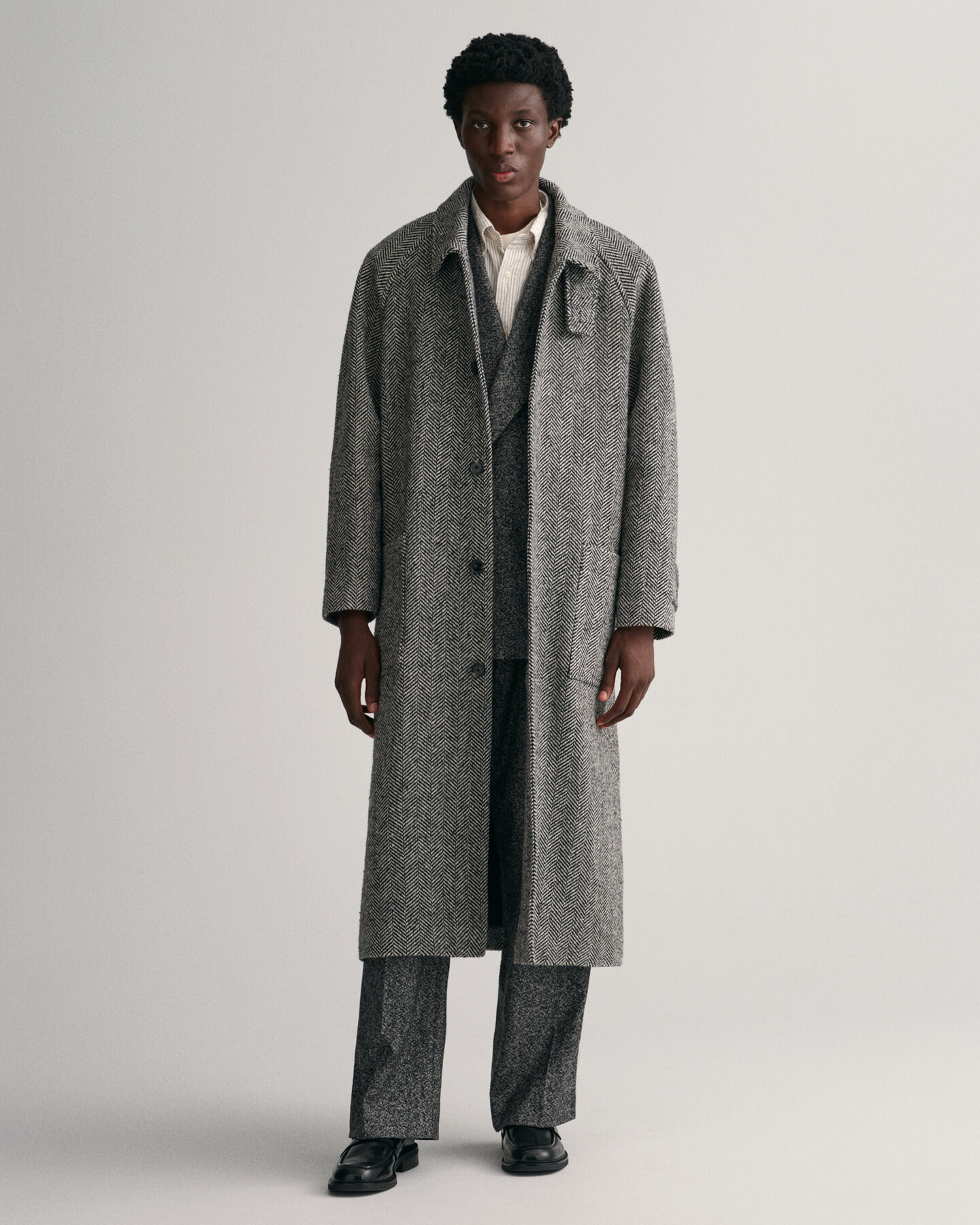 Abrigo de lana Balmacaan