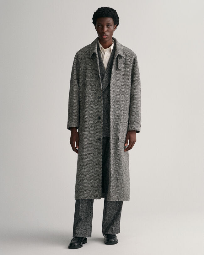 Abrigo de lana Balmacaan