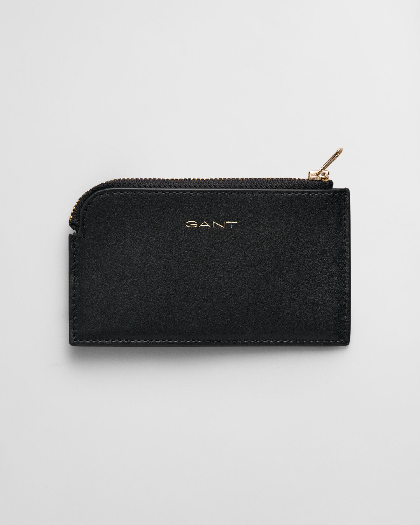 Tarjetero de piel con cremallera