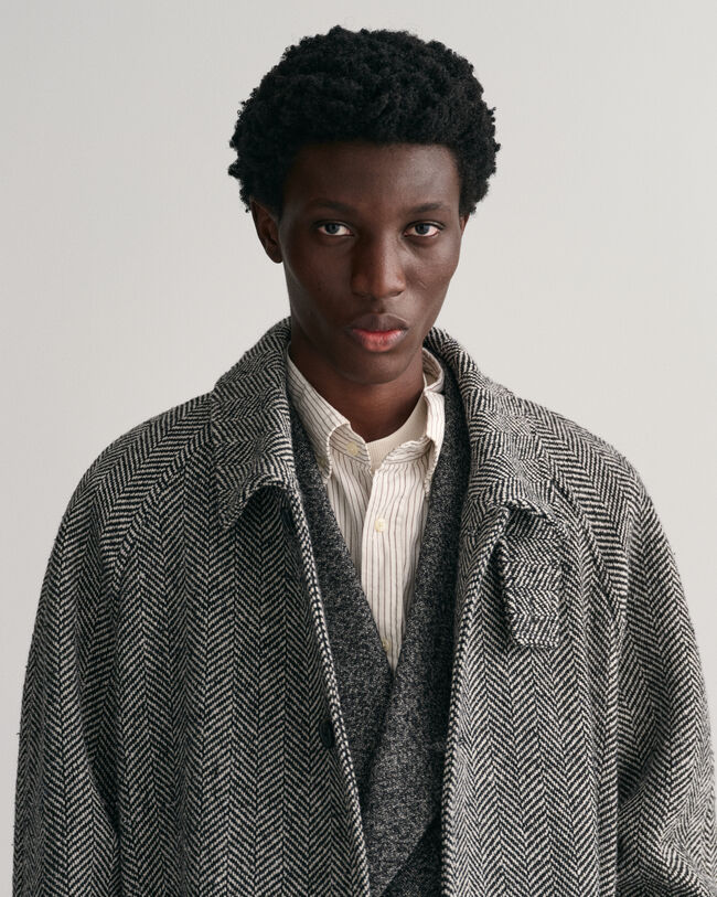 Abrigo de lana Balmacaan