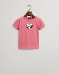 Camiseta con estampado de coraz&oacute;n Script Girls