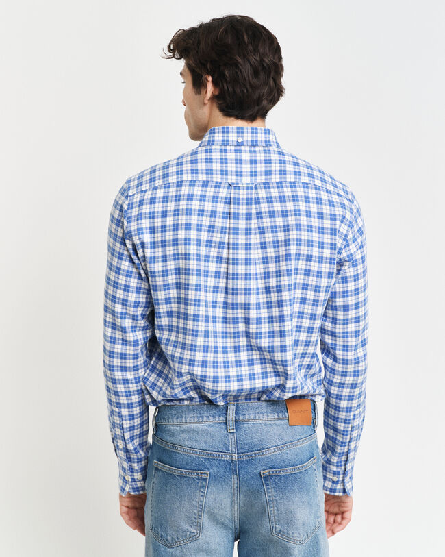 Camisa Regular Fit de franela a cuadros