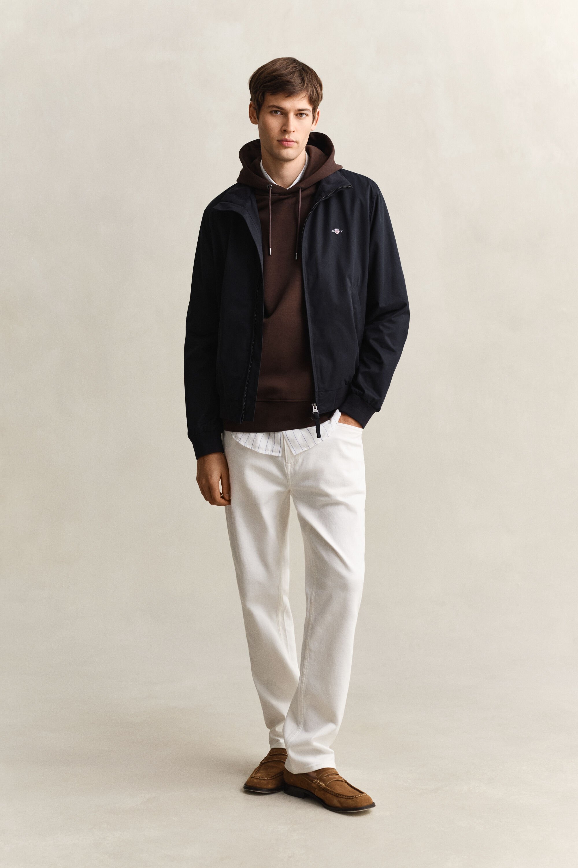 Sudadera de interlock con capucha