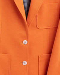 Americana Regular Fit de punto jaspeada