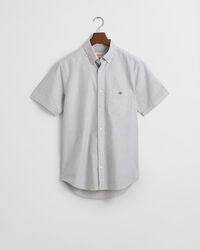 Camisa Oxford Regular Fit clásica de rayas y manga corta