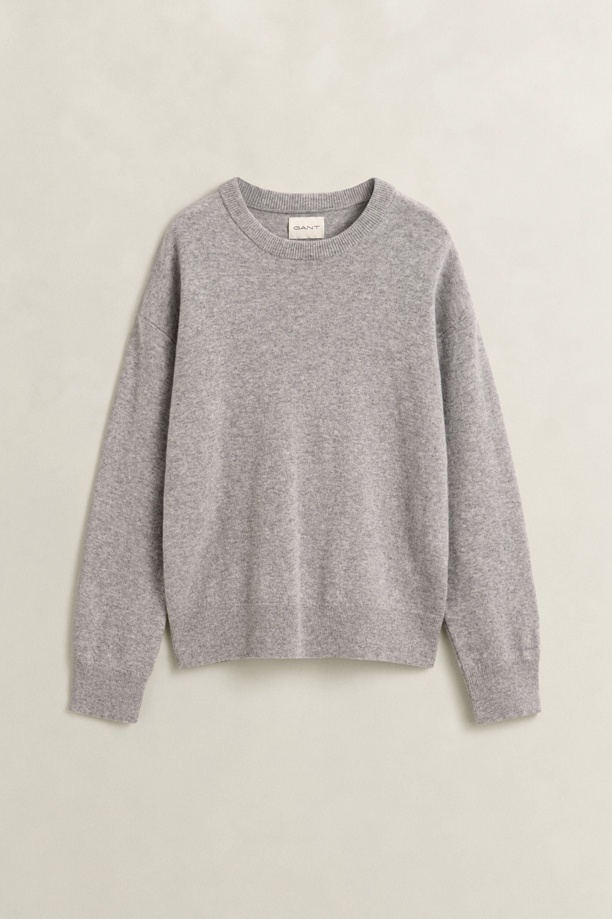 Jersey de cuello redondo en lana de oveja muy fina