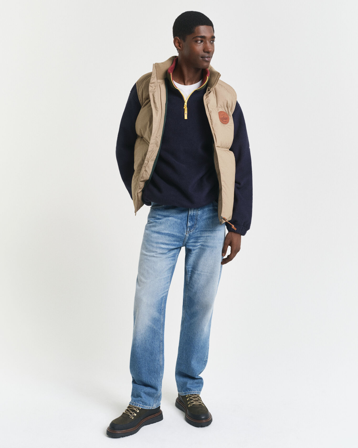 Forro polar con bloques de color