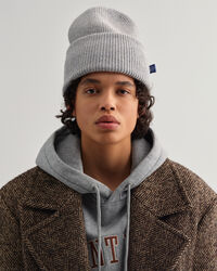 Gorro de punto acanalado