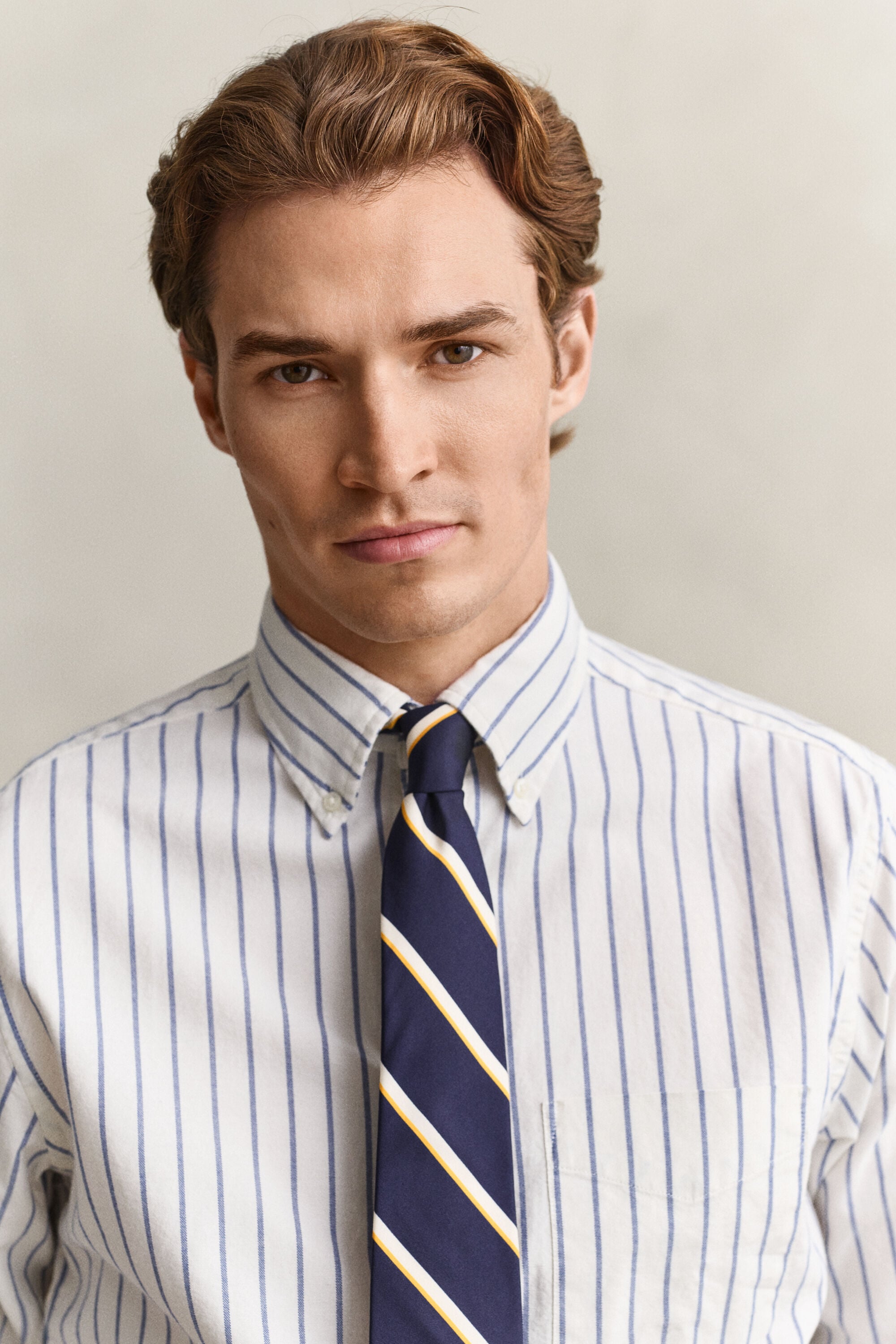 Camisa Oxford clásica a rayas
