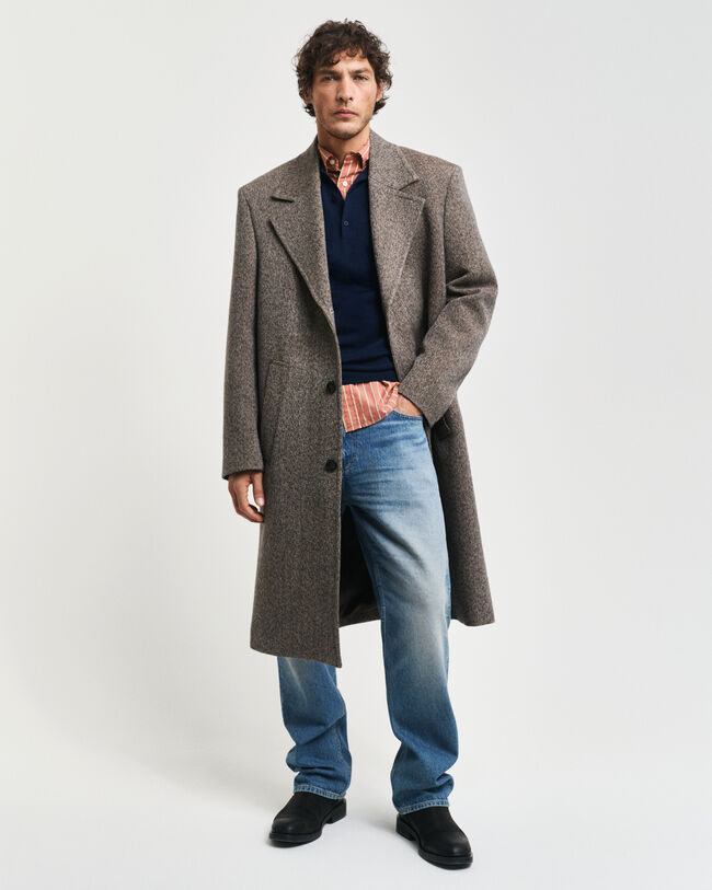 Jersey tipo polo de lana merino extrafina