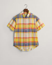 Camisa Regular Fit de manga corta Madras