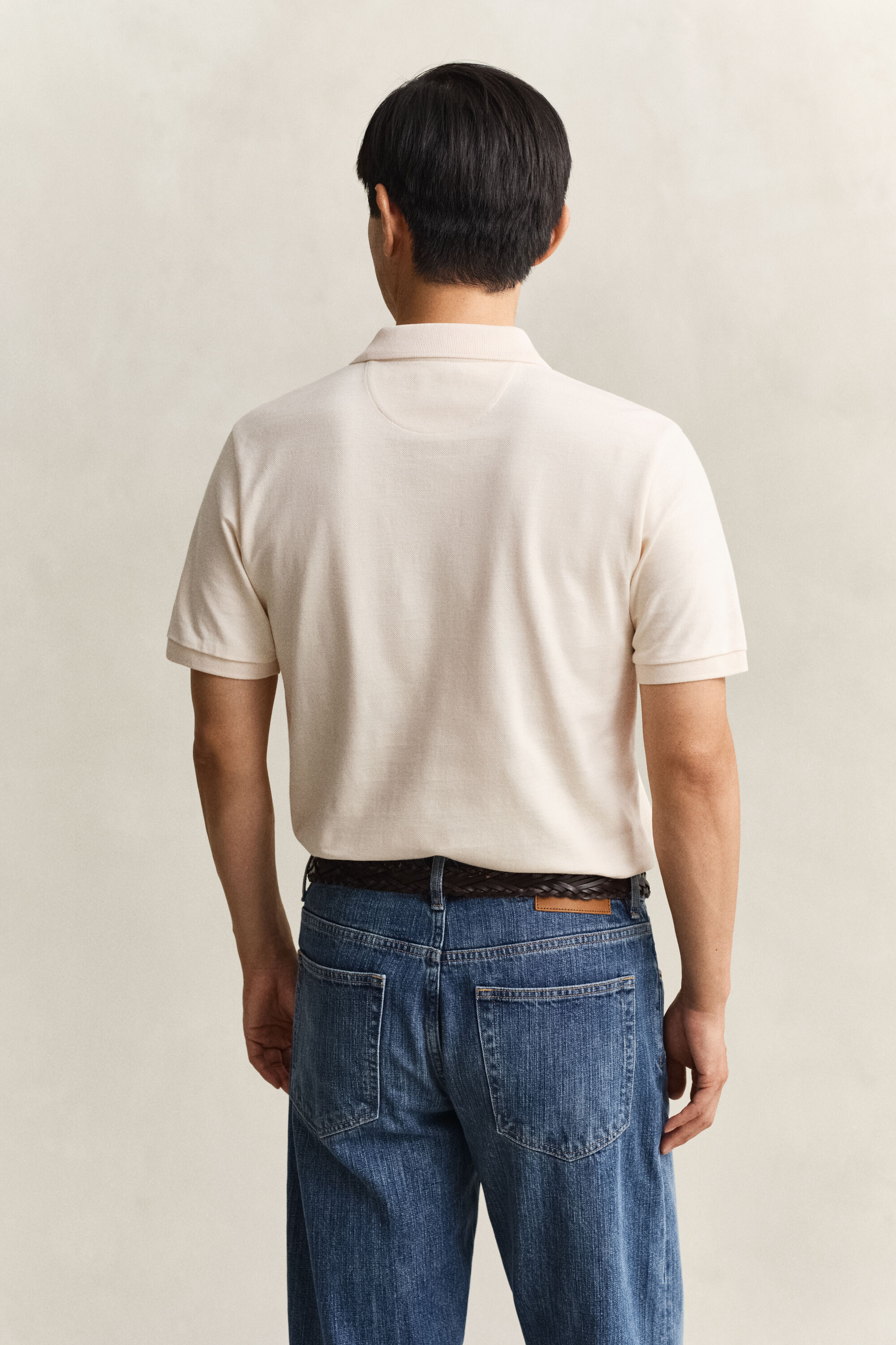 Polo de rayas con textura