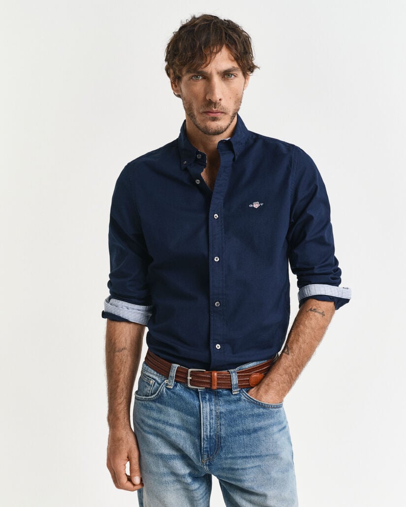 Camisa Oxford Slim Fit el&aacute;stica