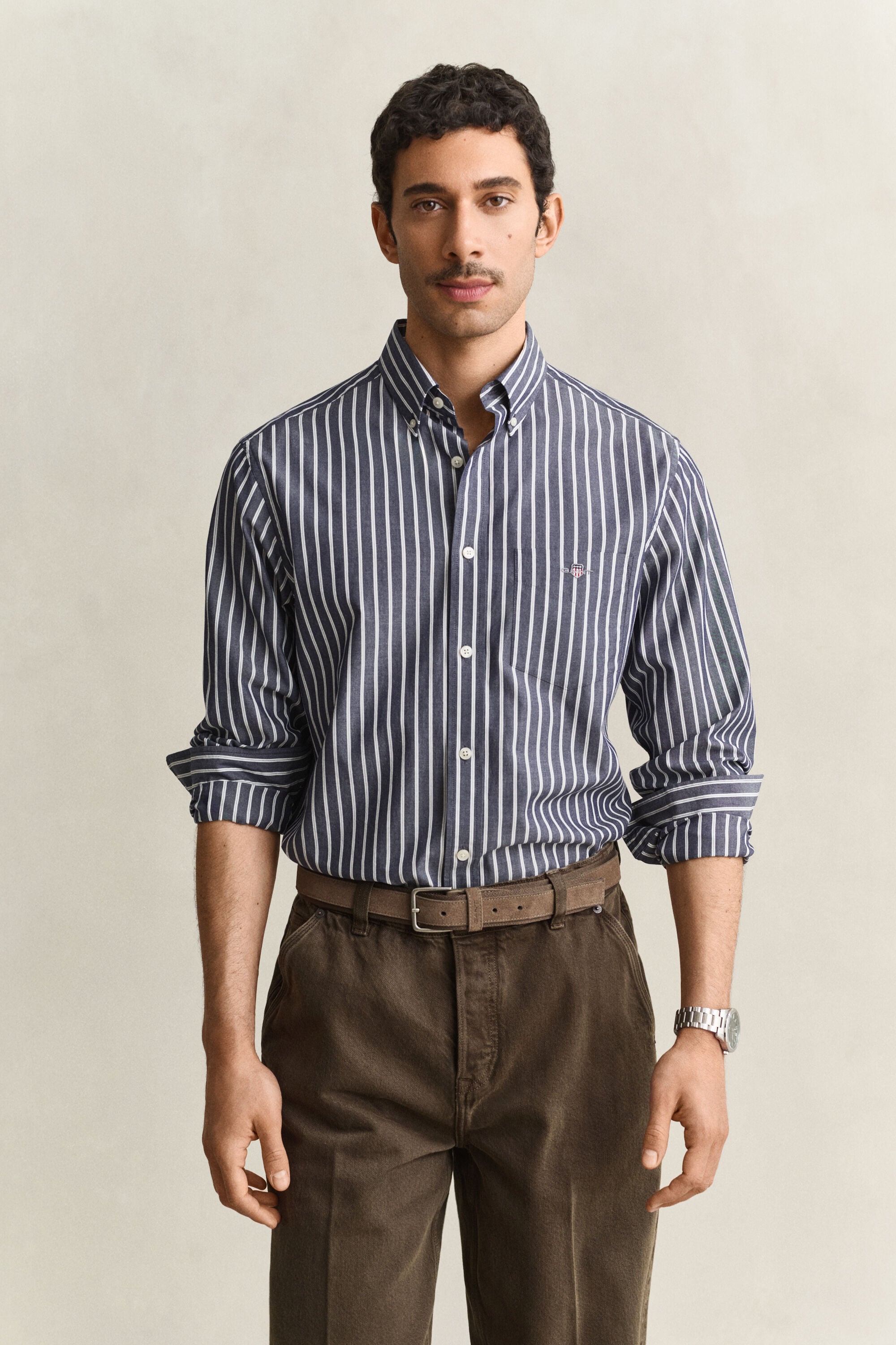 Camisa de popelina a rayas