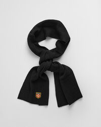 Set de regalo de gorro y bufanda de lana con insignia