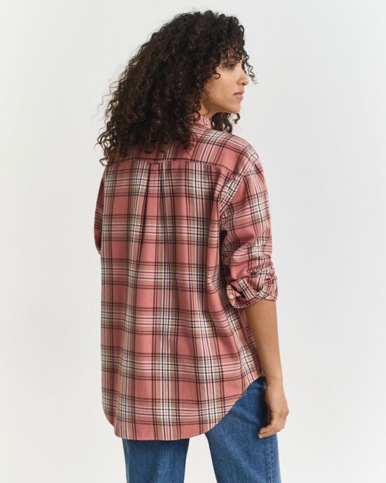 Camisa Relaxed Fit de franela a cuadros