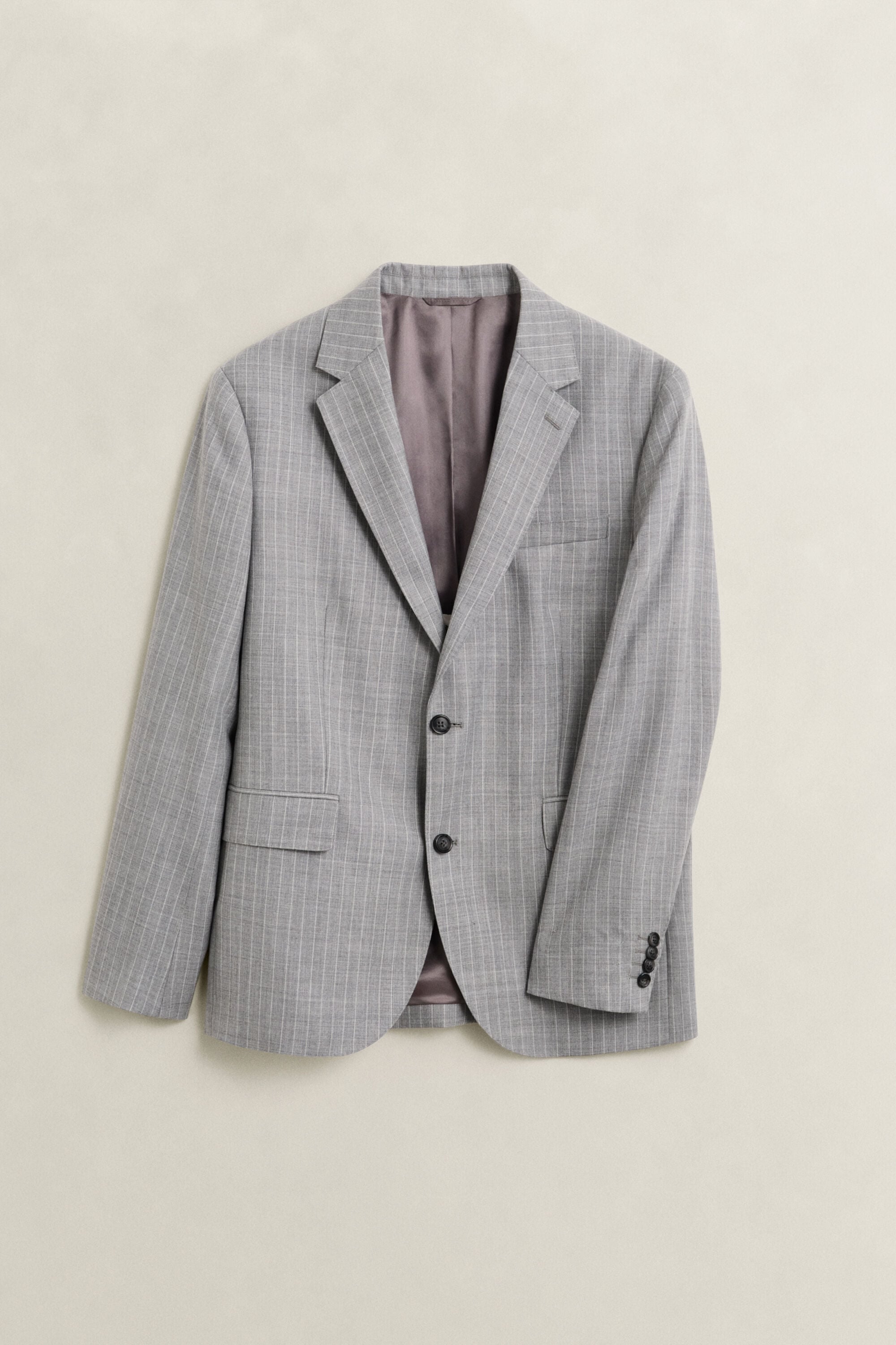 Chaqueta de traje de raya diplomática