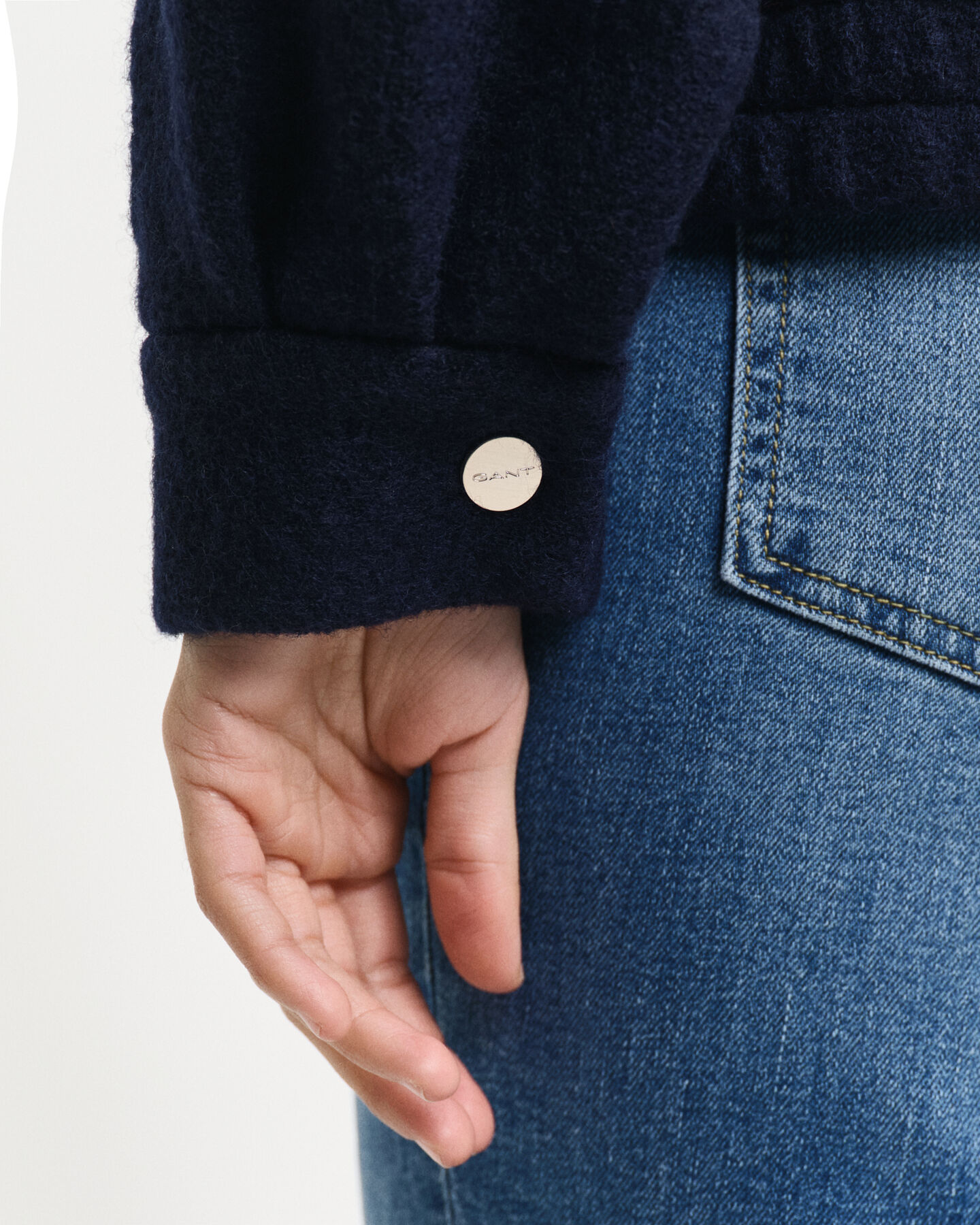 Cazadora Harrington de lana