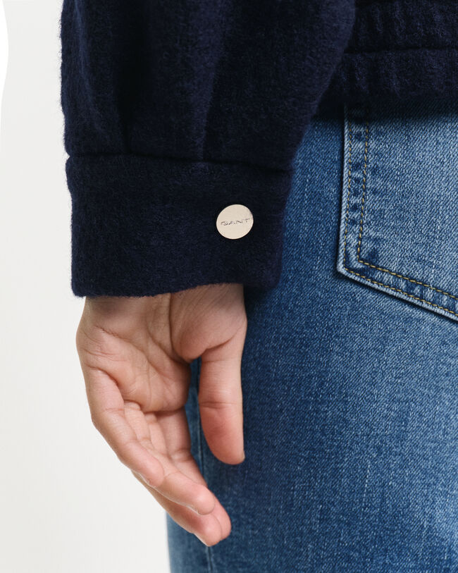 Cazadora Harrington de lana