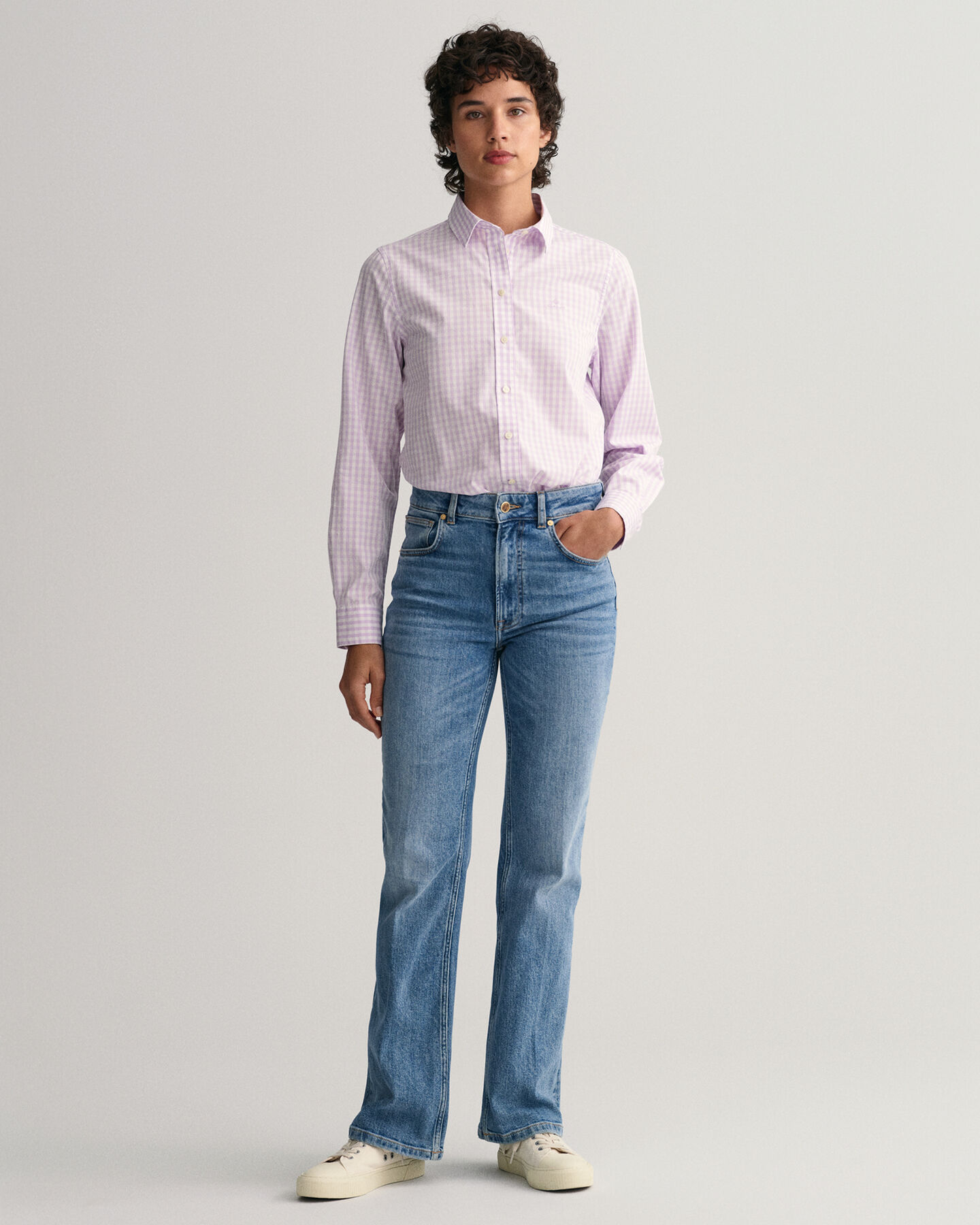 Camisa Regular Fit de velarte a cuadros Vichy