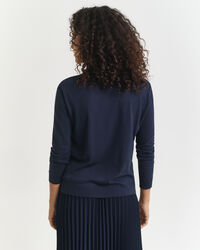 Polo de manga larga abotonado y sin costuras