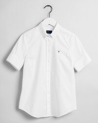 Camisa Oxford el&aacute;stica de manga corta