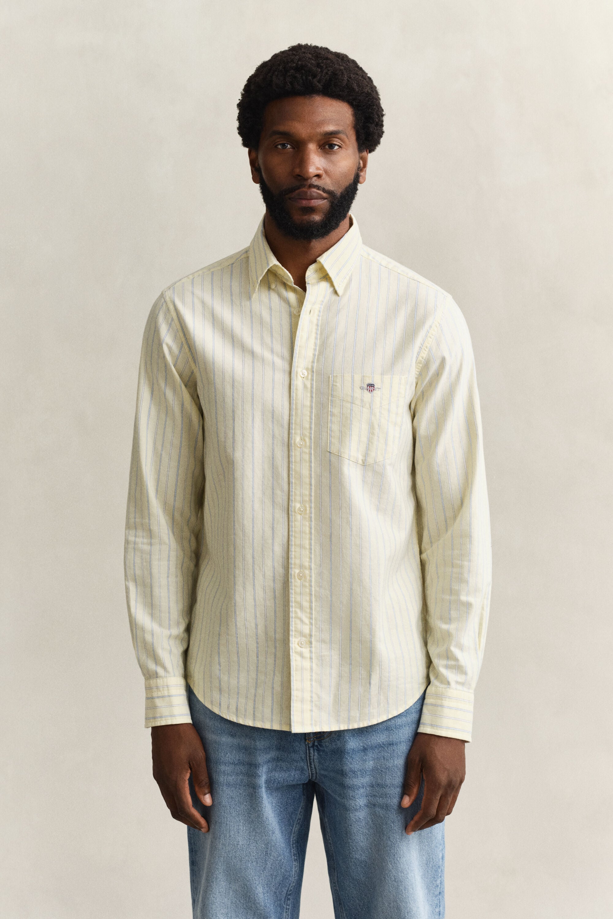 Camisa Oxford clásica a rayas