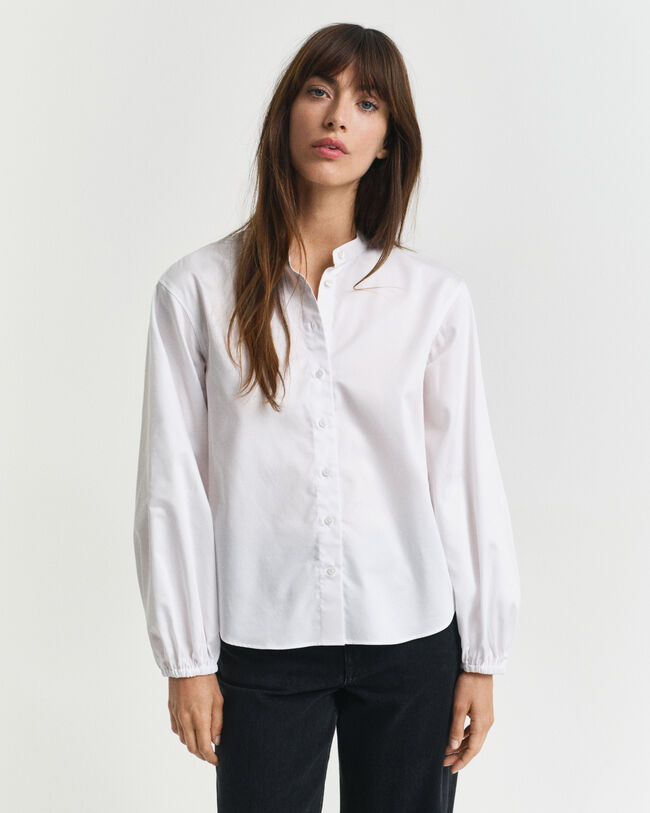 Blusa de satén de algodón