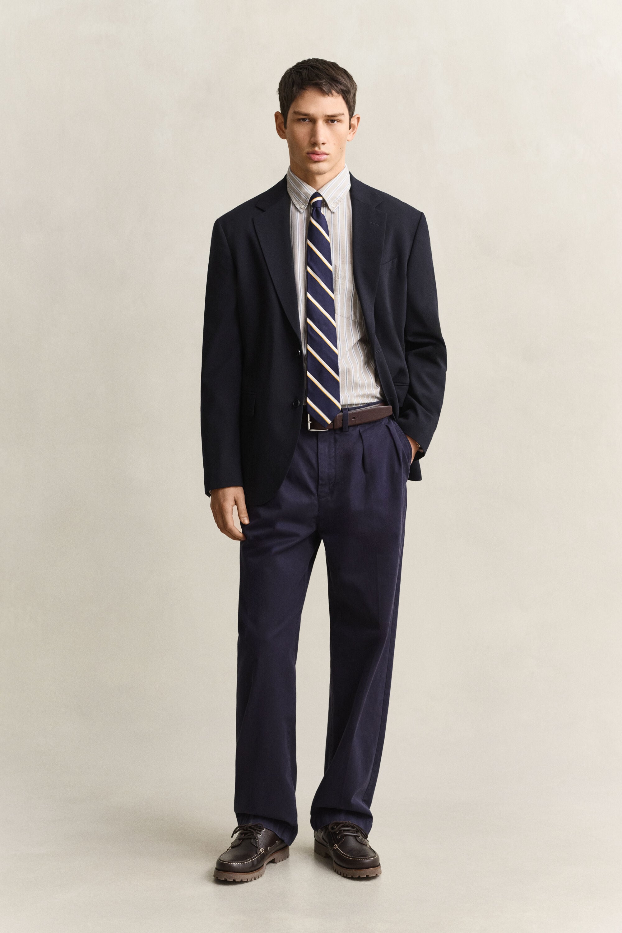 Camisa Oxford clásica a rayas